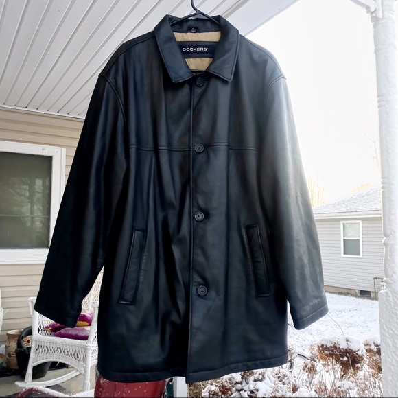 dockers leather jacket 74847
